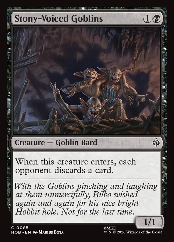 Stony-Voiced Goblins - Foil
