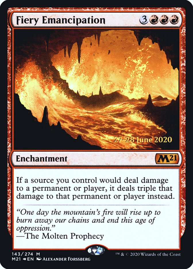 Fiery Emancipation - Foil - Prerelease Promo