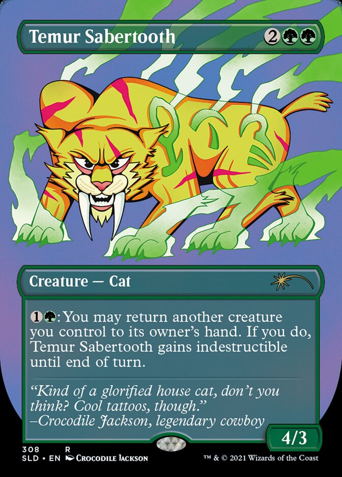 Temur Sabertooth - Foil Etched