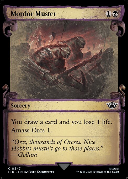 Mordor Muster - Silver Foil