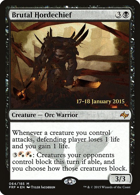 Brutal Hordechief - Foil - Prerelease Promo