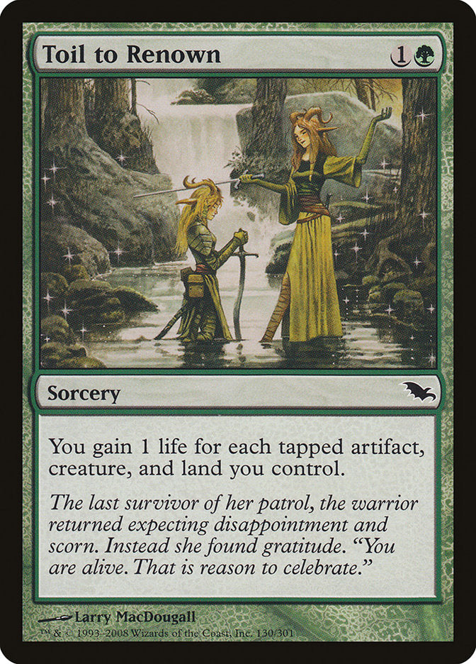 Toil to Renown - Foil