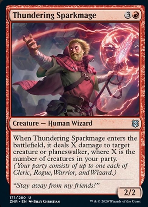 Thundering Sparkmage - Foil