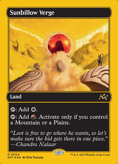 Sunbillow Verge - First Place Foil