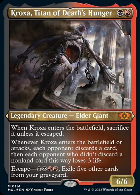 Kroxa, Titan of Death's Hunger - Foil-Etched