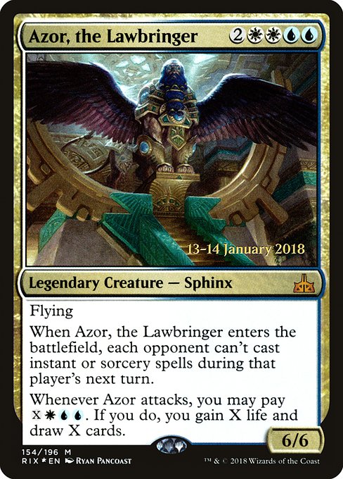 Azor, the Lawbringer - Foil - Prerelease Promo