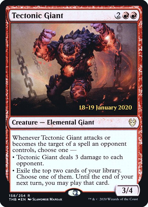 Tectonic Giant - Foil - Prerelease Promo