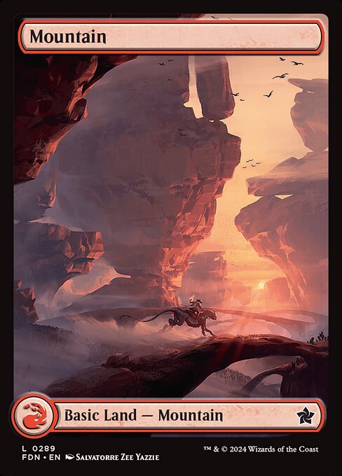 Mountain (289) - Full Art - Foil