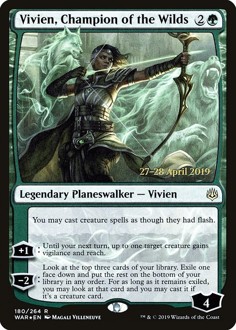 Vivien, Champion of the Wilds - Foil - Prerelease Promo