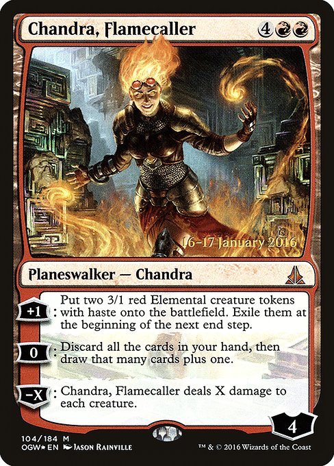 Chandra, Flamecaller - Foil - Prerelease Promo