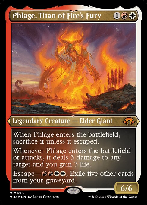 Phlage, Titan of Fire's Fury - Foil-Etched