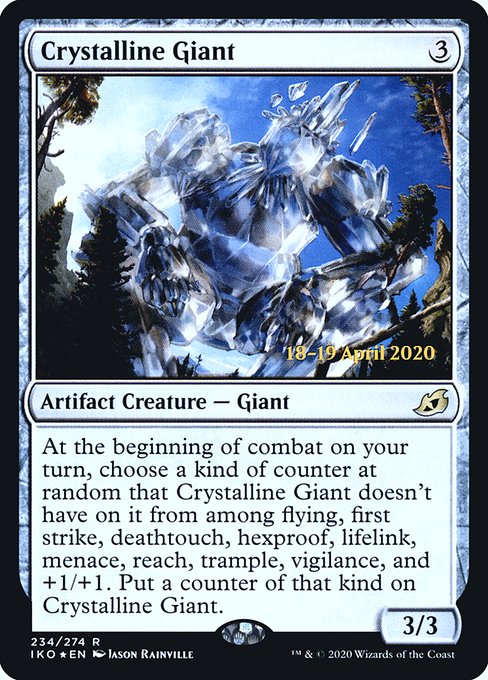Crystalline Giant - Foil - Prerelease Promo