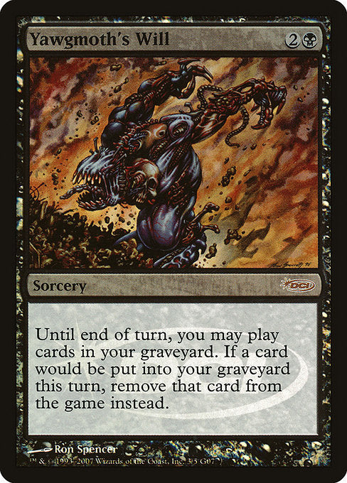 Yawgmoth's Will - Foil - Judge Promo