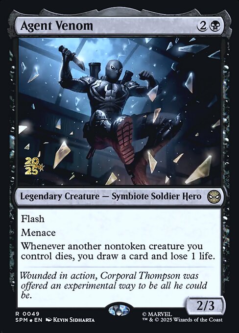 Agent Venom - Foil - Prerelease Promo