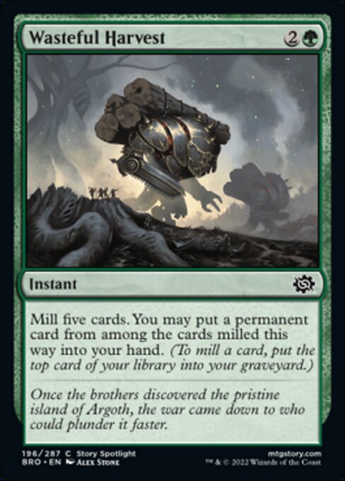 Wasteful Harvest - Foil