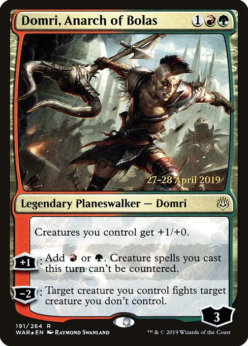 Domri, Anarch of Bolas (Prerelease Promo) - Foil