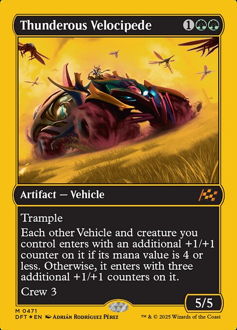 Thunderous Velocipede - First Place Foil