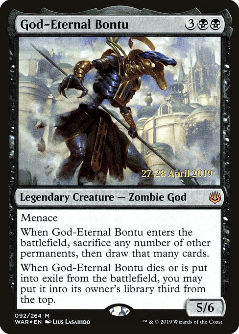 God-Eternal Bontu - Foil - Prerelease Promo