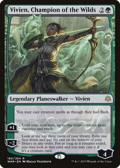 Vivien, Champion of the Wilds (Japanese Alternate Art) - Foil