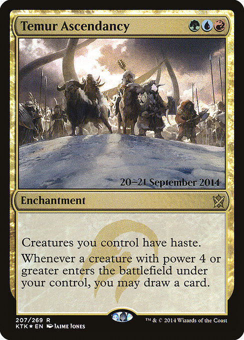 Temur Ascendancy - Foil - Prerelease Promo