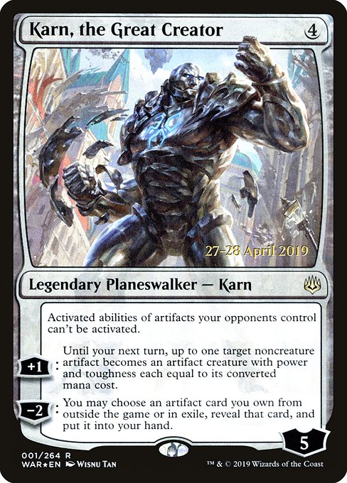 Karn, the Great Creator - Foil - Prerelease Promo