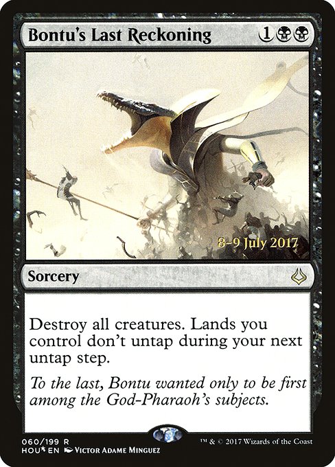 Bontu's Last Reckoning - Foil - Prerelease Promo