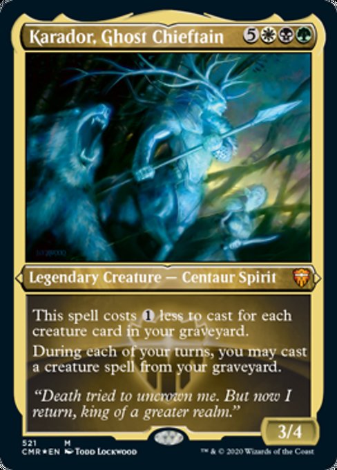 Karador, Ghost Chieftain - Foil-Etched