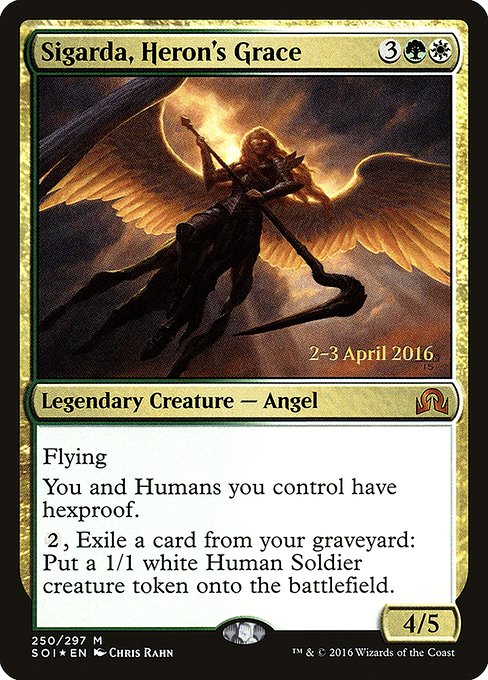 Sigarda, Heron's Grace - Foil - Prerelease Promo