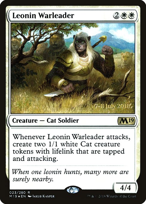 Leonin Warleader - Foil - Prerelease Promo