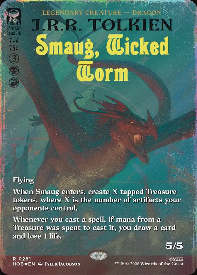 Smaug, Wicked Worm - Surge Foil
