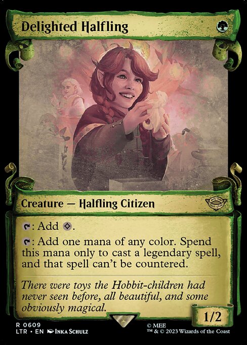 Delighted Halfling - Silver Foil