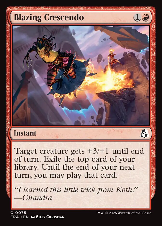 Blazing Crescendo - Foil