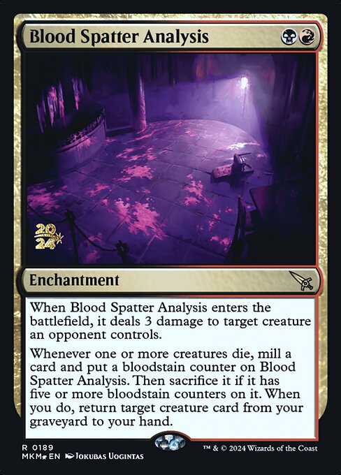Blood Spatter Analysis - Foil - Prerelease Promo