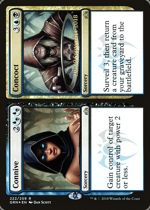 Connive // Concoct - Foil - Prerelease Promo
