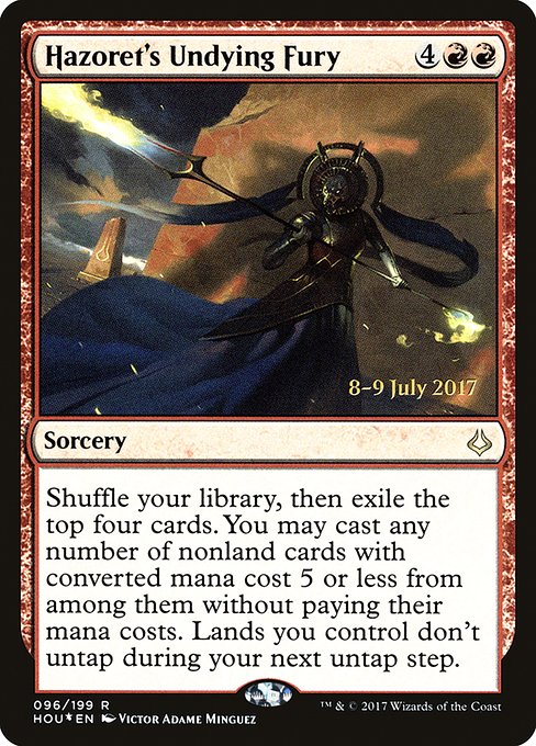 Hazoret's Undying Fury - Foil - Prerelease Promo