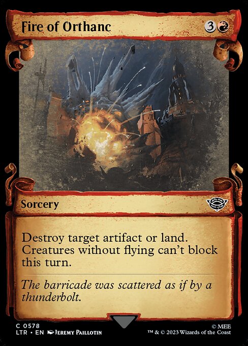Fire of Orthanc - Silver Foil