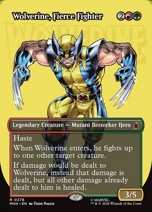 Wolverine, Fierce Fighter - Foil