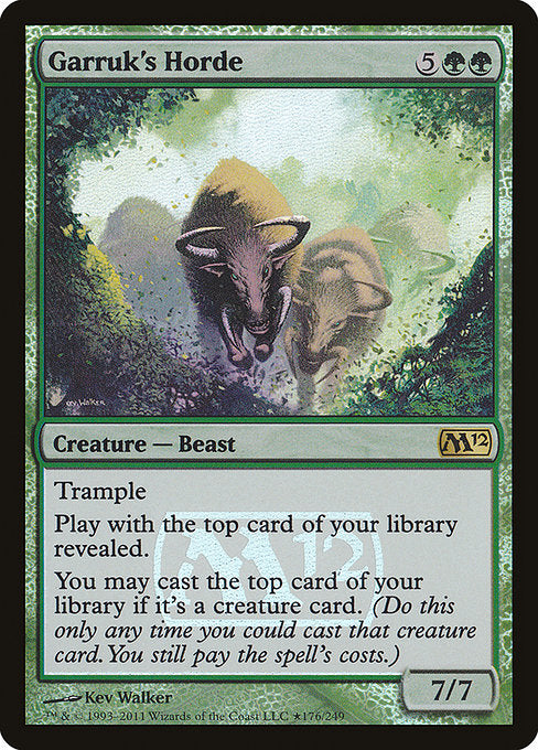 Garruk's Horde - Foil - Prerelease Promo