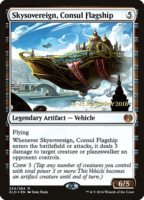Skysovereign, Consul Flagship - Foil - Prerelease Promo