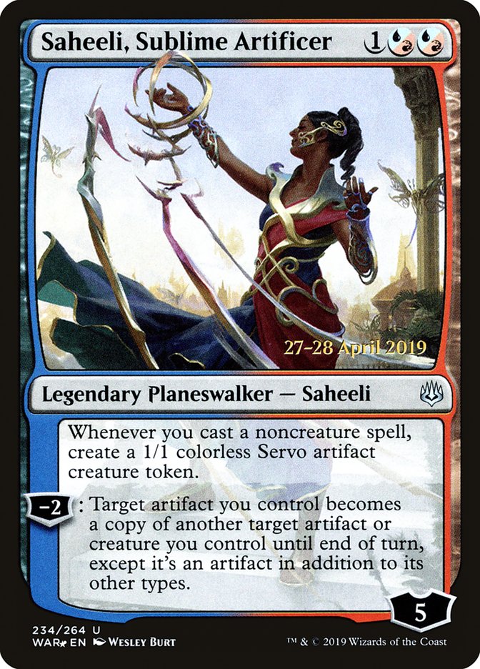 Saheeli, Sublime Artificer - Foil - Prerelease Promo