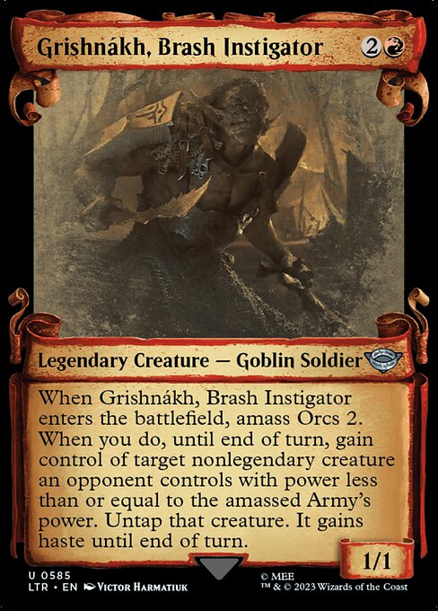 Grishnakh, Brash Instigator - Silver Foil