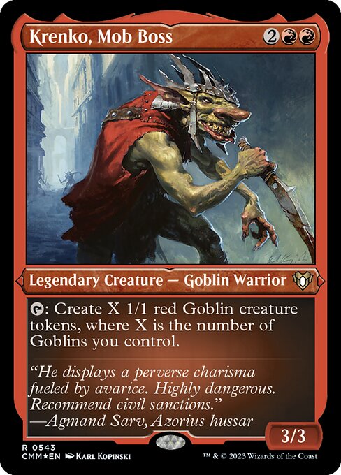 Krenko, Mob Boss - Foil-Etched
