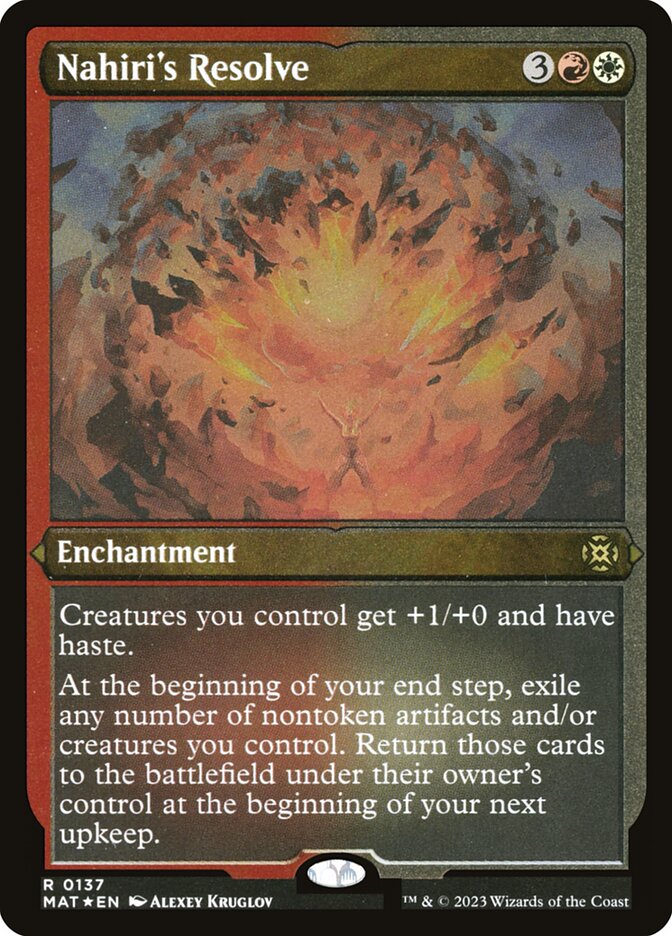Nahiri's Resolve - Foil Etched