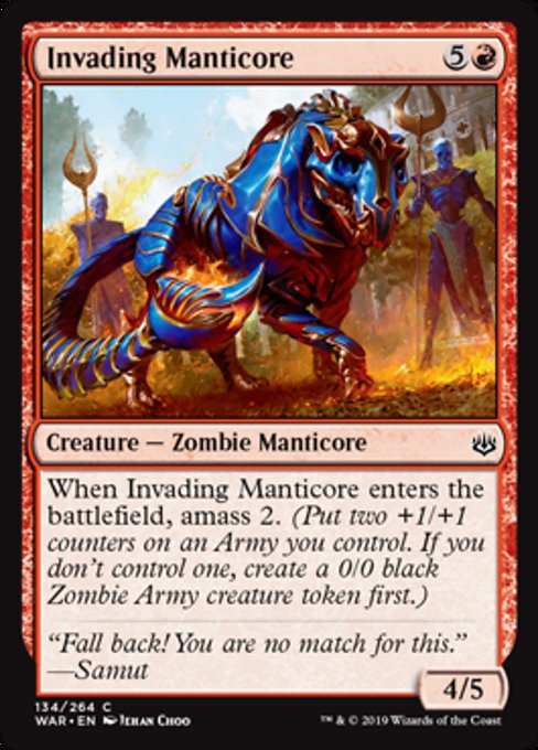 Invading Manticore - Foil