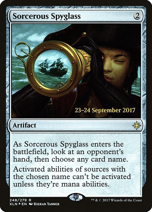 Sorcerous Spyglass - Foil - Prerelease Promo
