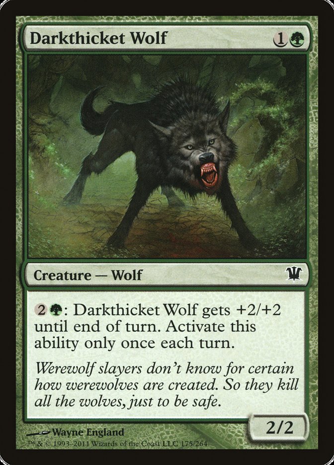 Darkthicket Wolf - Foil