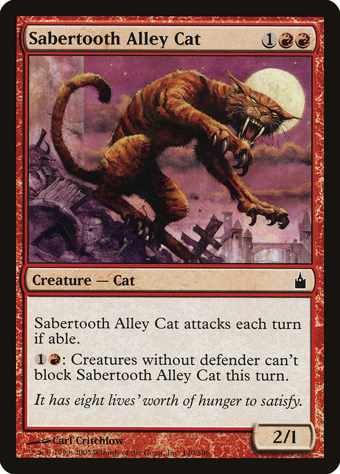 Sabertooth Alley Cat - Foil