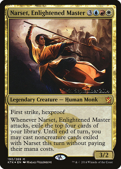 Narset, Enlightened Master - Foil - Prerelease Promo