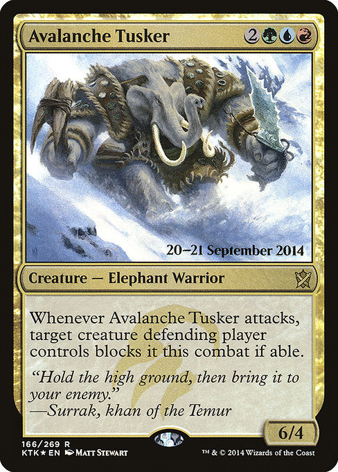 Avalanche Tusker - Foil - Prerelease Promo