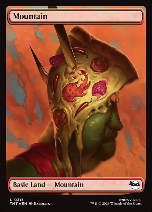 Mountain (313) Full Art - Surge Foil